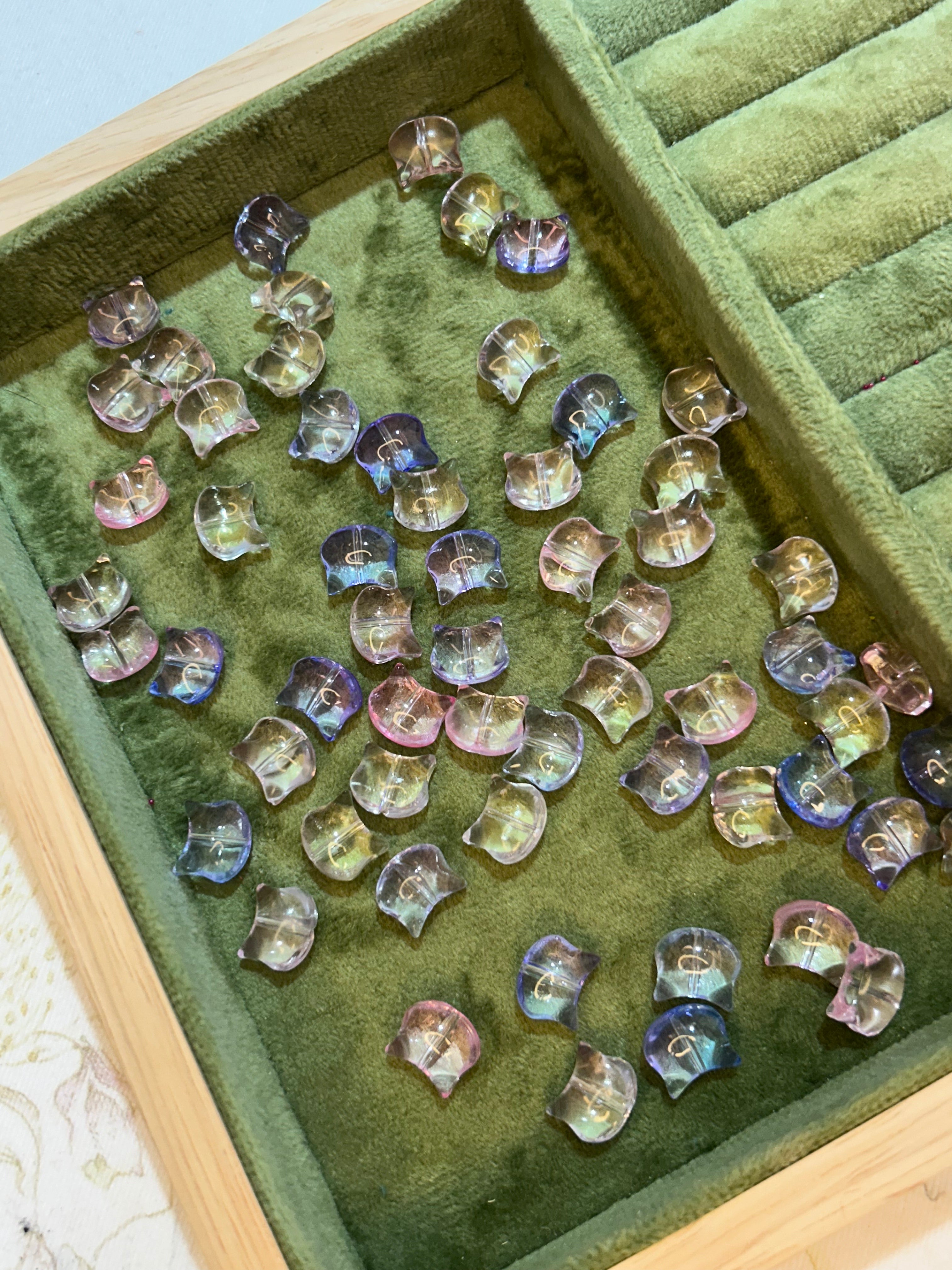 Cute Glass Charms for DIY Jewelry Making | Kitty Glass Beads