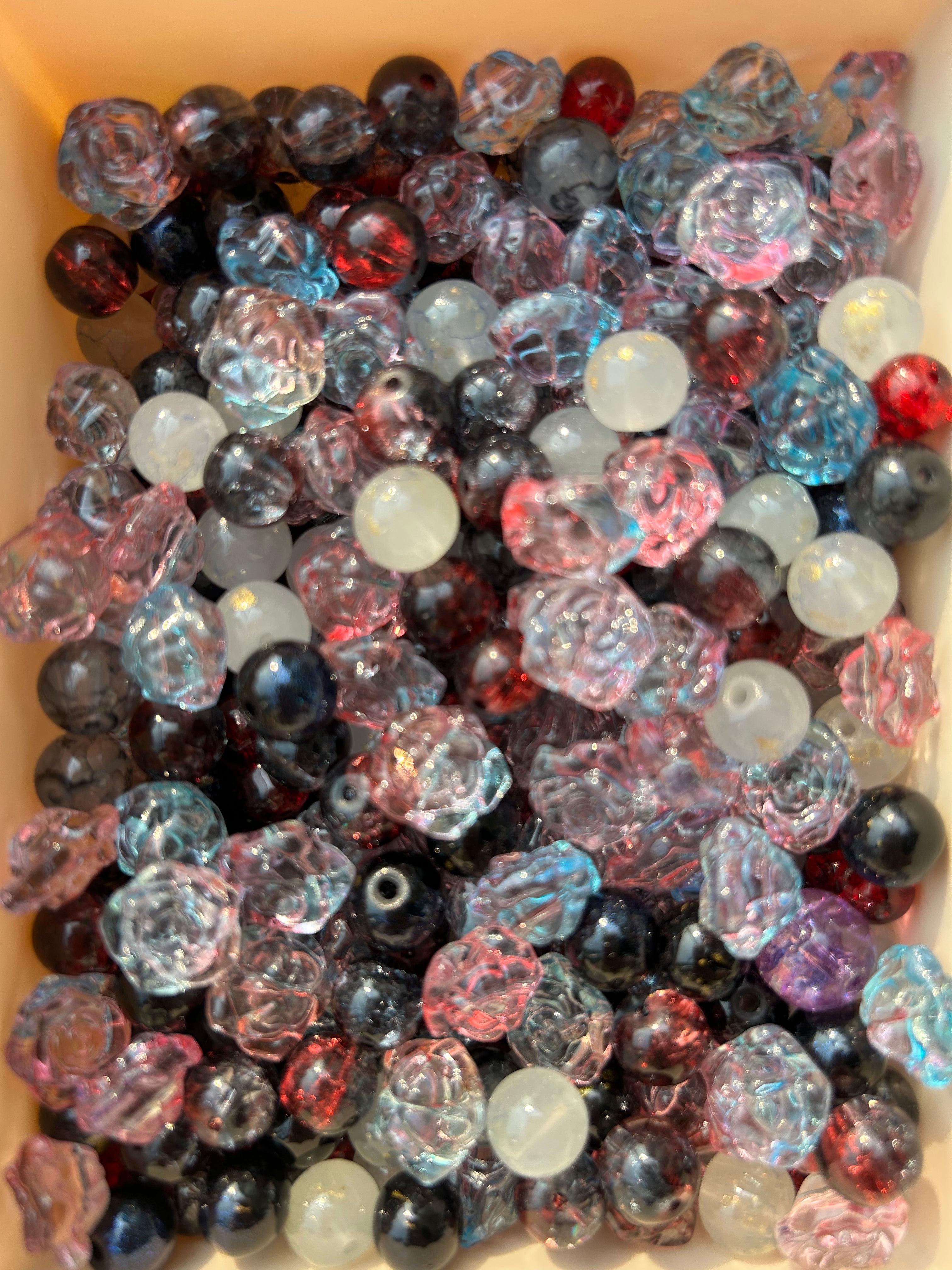 Magical 8 Theme Glaze Beads ✨ Cat, Pumpkin & Rainbow Sparkle Beads for DIY K-Pop & Witchy Jewelry Making